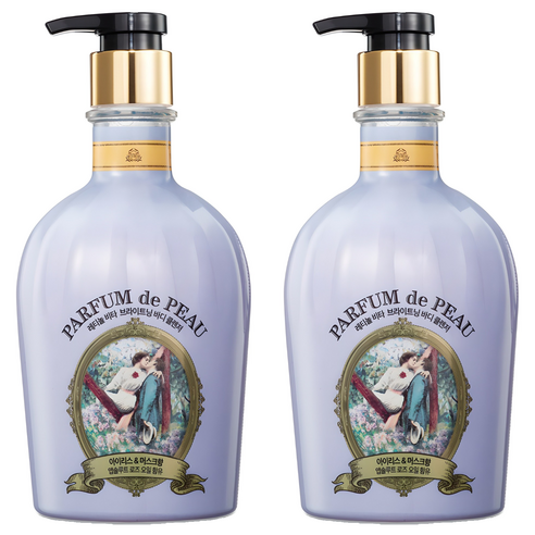 벨먼 파퓸드뽀 퍼퓸 바디워시 아이리스 머스크 향, 600ml, 2개