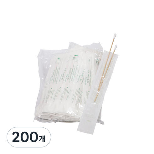 대한위재 멸균면봉 15cm, 2개입, 200개