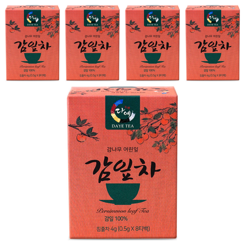 다예 감잎차 8p, 4g, 8개입, 5개