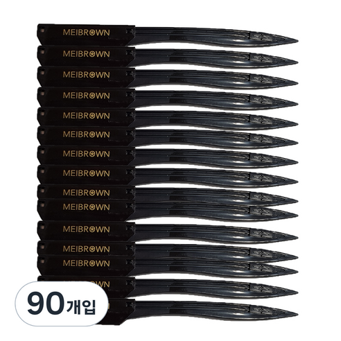 메이브라운 면도 눈썹 칼, 블랙, 90개