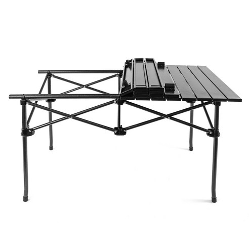 코멧 알루미늄 접이식 캠핑 테이블 대형 블랙