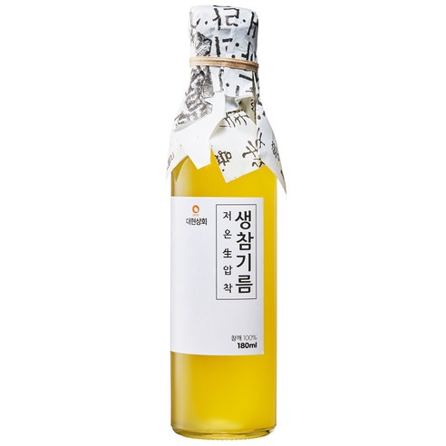 대현상회 저온압착 생참기름, 1개, 180ml