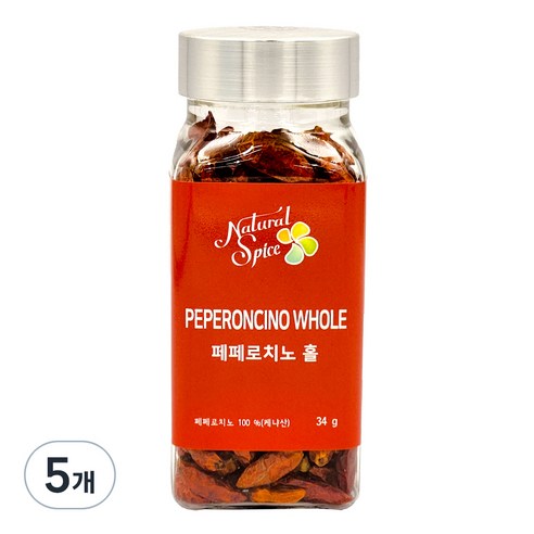 내츄럴스파이스 페페로치노 홀, 34g, 5개