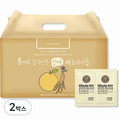 통째로 갈아만든 진짜 배도라지즙 일반파우치 50p, 5L, 2박스