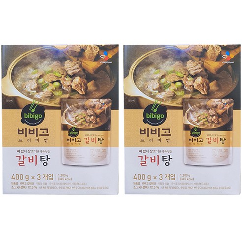 비비고 갈비탕, 400g, 6개