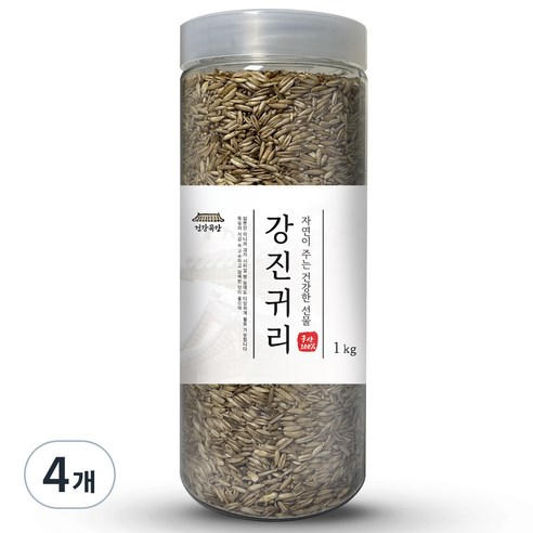 건강곡간 강진귀리 통, 1kg, 4개