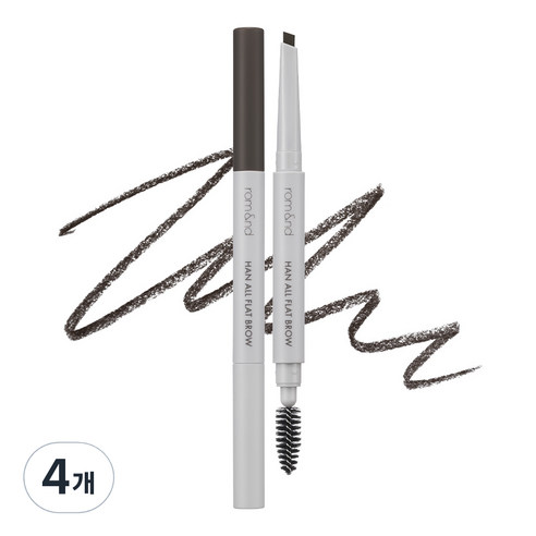 롬앤 한올 플랫브로우, c1 클래식그레이, 4개