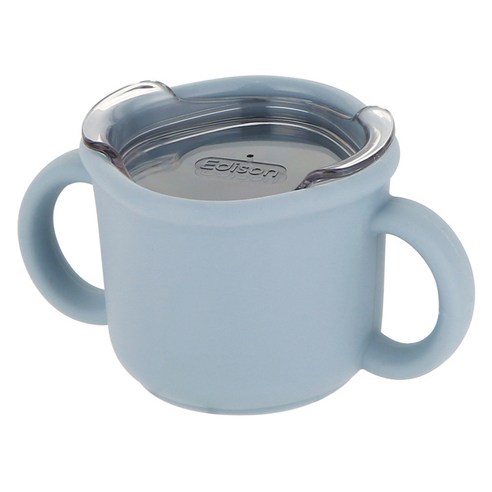 에디슨 국산 프리미엄 실리콘 트레이닝 컵, 블루, 1개, 150ml