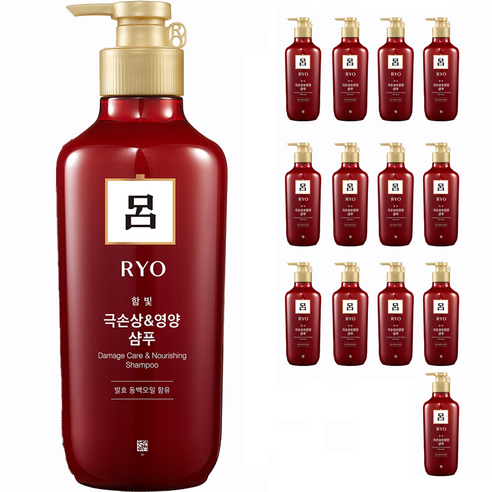 려 함빛 극손상 영양케어 샴푸, 550ml, 15개