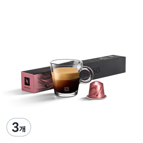 네스프레소 오리지널 마스터 오리진 콜롬비아 캡슐커피, 5.7g, 10개입, 3개