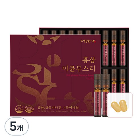 정원삼 홍삼 이뮨 부스터 + 쇼핑백, 20회분, 5개