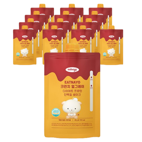 있나요 다이어트 프로틴 단백질 쉐이크 크런치 얼그레이, 40g, 14개
