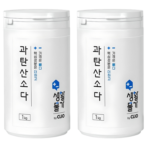 크리오 생활물가 과탄산소다 다목적 세정제, 1kg, 2개