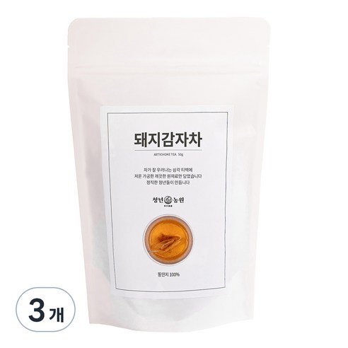 청년농원 저온가공 돼지감자차 삼각티백, 1g, 50개입, 3개