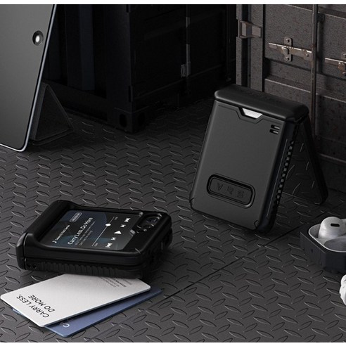 갤럭시 Z 플립5를 위한 최고의 보호와 스타일의 베루스 자동 힌지 보호 카드 수납 액티브 고 휴대폰 케이싱