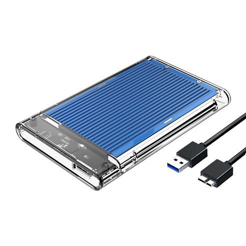 오리코 USB 3.0 외장하드케이스 SSD HDD L 127.5mm x W 80mm x H 14mm 방열판 2179U3, 2179U3(블루), 블루