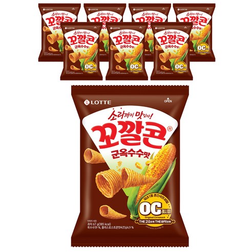 꼬깔콘 군옥수수맛, 134g, 2개