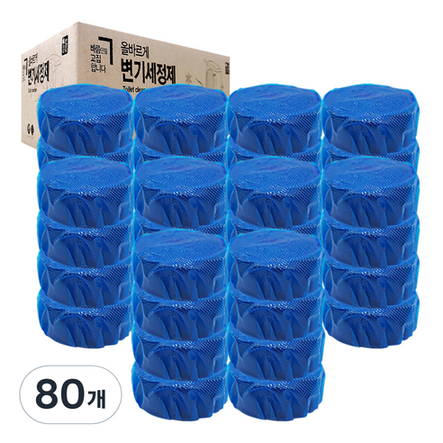 올왜프 변기 세정제, 50g, 80개