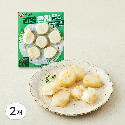 동원 리얼 관자 크랩스 오리지널, 2개, 72g