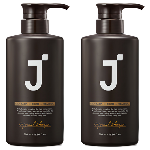 제이숲 실크 케라틴 단백질 샴푸, 500ml, 2개