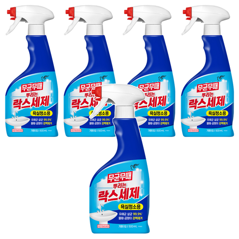 무균무때 뿌리는 락스세제, 500ml, 5개