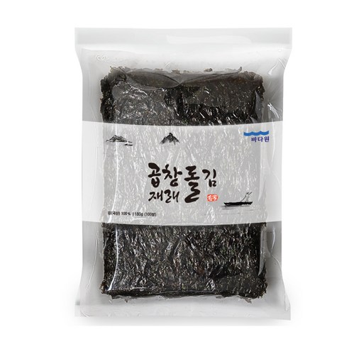 바다원 곱창 재래 돌김 100p, 1개, 180g