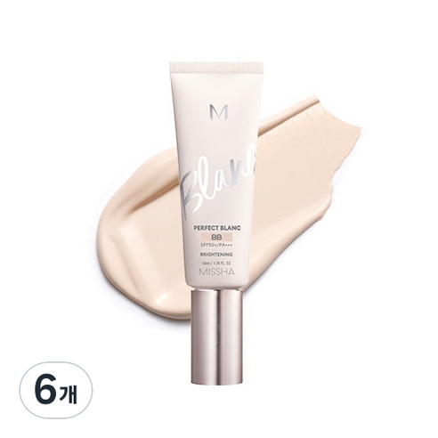 미샤 M 퍼펙트 블랑 비비 SPF50+ PA+++ 40ml, 21호 바닐라, 6개