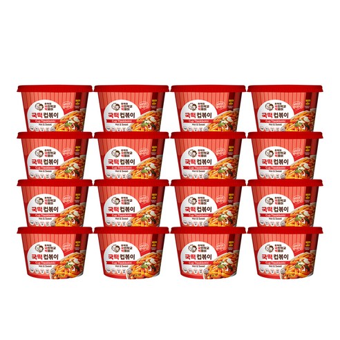 국떡 컵볶이, 140g, 16개