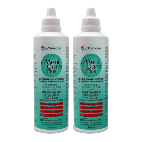 메니콘 메니케어 플러스 하드렌즈 드림렌즈 다목적 렌즈세정액, 2개, 250ml