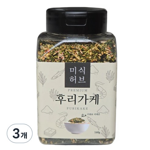 미식허브 주원료 프리미엄 후리가케, 160g, 3개