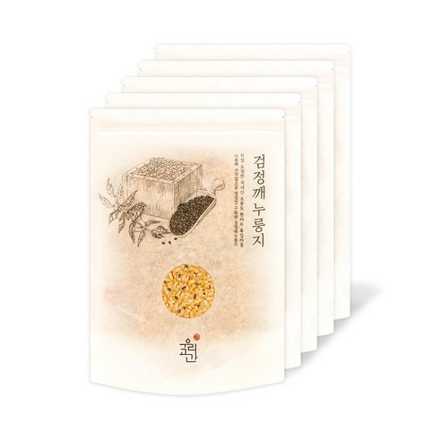 우리곡간 검정깨누룽지, 120g, 5개