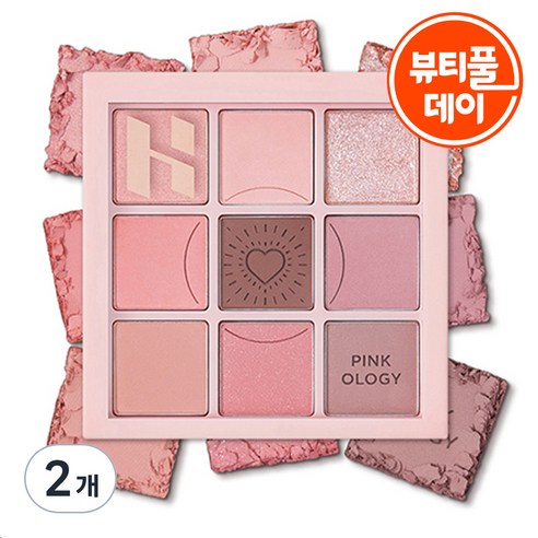 홀리카홀리카 마이 페이브 무드 아이 팔레트 8g, 핑크올로지, 2개