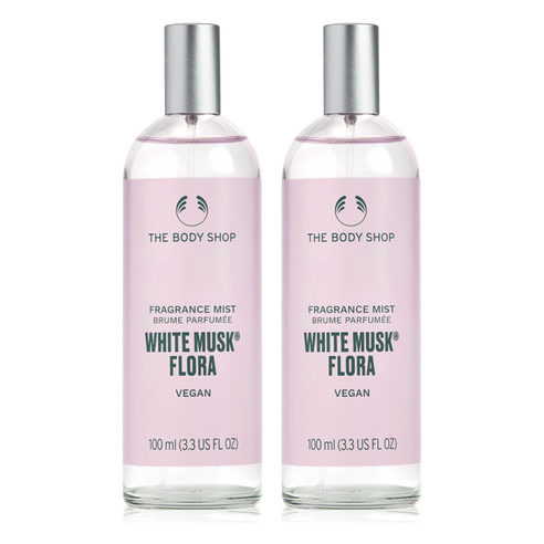 더 바디샵 후레그런스 미스트 화이트 머스크 플로라, 100ml, 2개