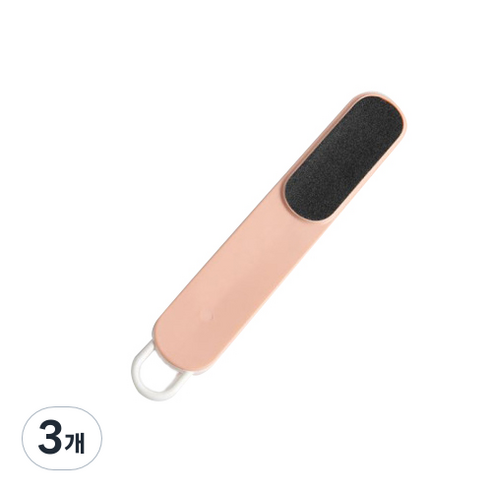 콩이네 발 각질 제거기 핑크, 3개, 1개입