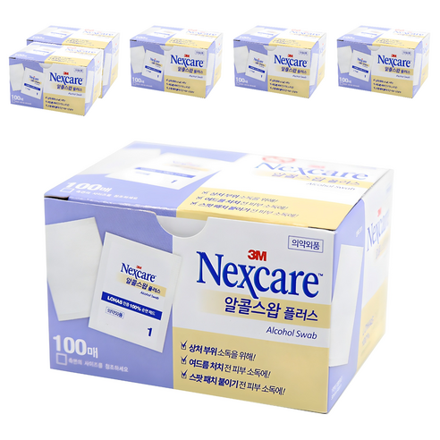 넥스케어 알콜스왑 플러스, 100개입, 6개