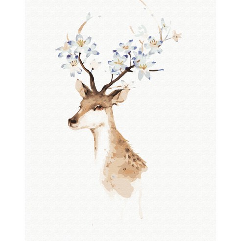 아트조이 DIY 명화 그리기 세트 40 x 50 cm, 행운꽃사슴 4