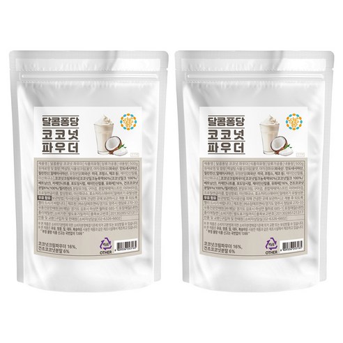 달콤퐁당 코코넛 파우더, 500g, 2개