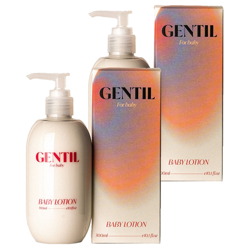 젠틸 유아용 자연추출물 무향 바디로션, 300ml, 2개