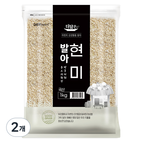더담은 발아현미, 1kg, 2개
