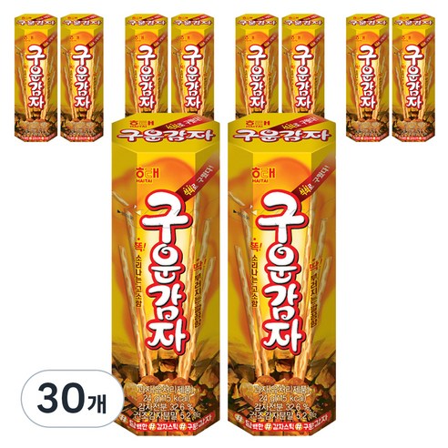 해태제과 구운감자 2p, 24g, 60개