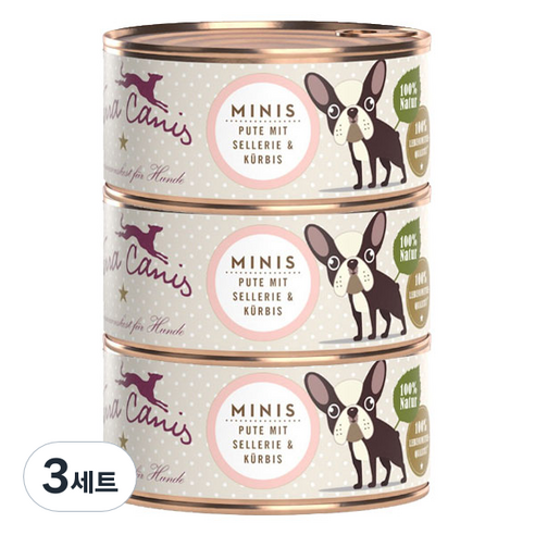테라카니스 미니 칠면조와 샐러리 강아지 습식사료 3p, 칠면조, 100g, 3세트