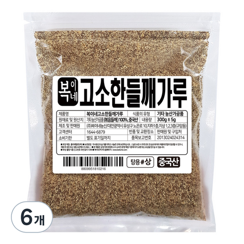 복이네먹거리 들깨가루 탕용, 300g, 6개