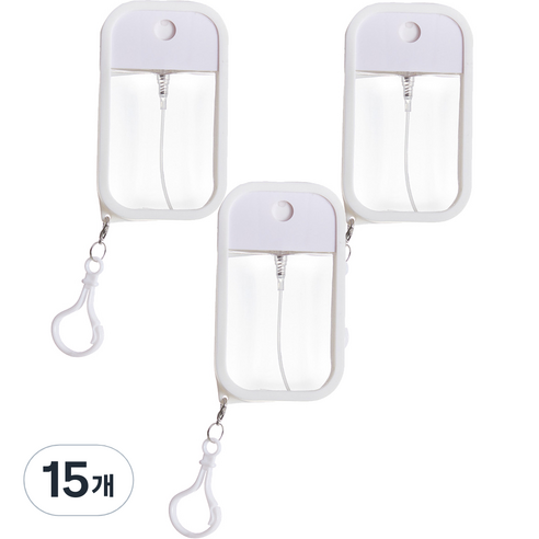 휴대용 손소독제 공병 50ml, 화이트, 15개