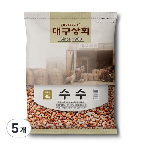 대구상회 수수, 5개, 4kg