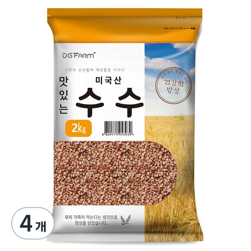 건강한밥상 맛있는 수수, 4개, 2kg