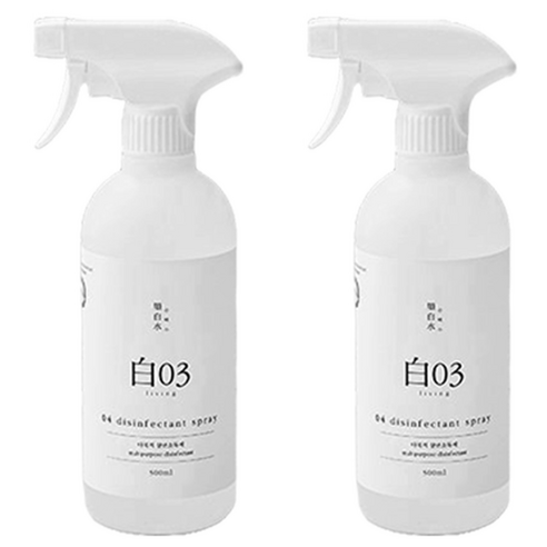 순백수 다목적 살균 소독제, 2개, 500ml
