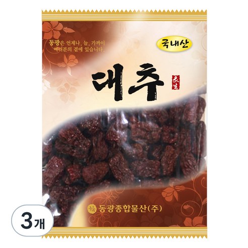 동광종합물산 국내산 경산 대추, 100g, 3개