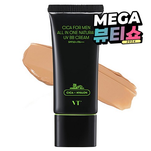 VT 시카 포맨 올인원 내추럴 UV BB크림 30ml, 어두운 피부용, 1개