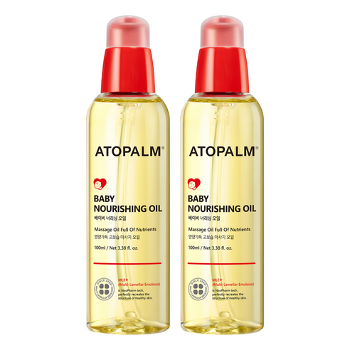 아토팜 베이비 너리싱 오일, 100ml, 2개