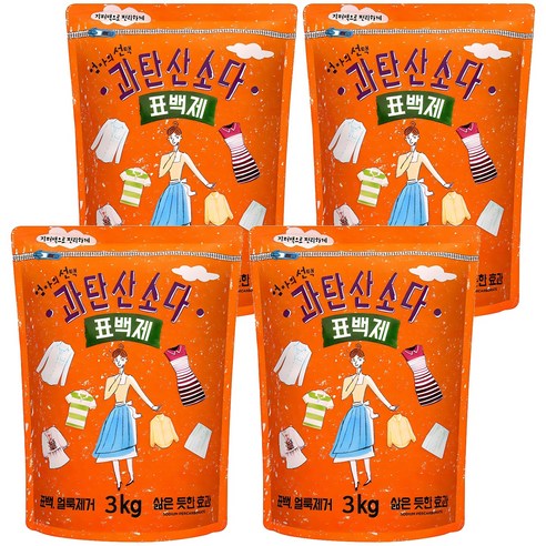 엄마의선택 과탄산소다 표백제, 3kg, 4개